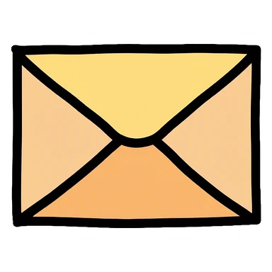 simple envelope sticker