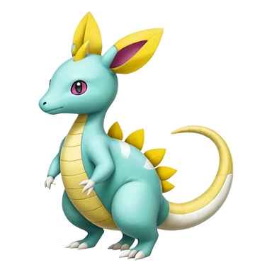 Leavanny-Gallade-Ampharos-Inteleon-Nidoqueen-Fakémon-Pokémon-hybrid-fusion-creature, full body sticker