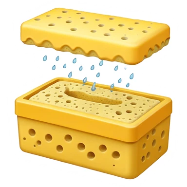 small sponge box sticker