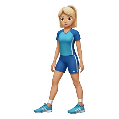 A women standing with her fot and big toe pressed against a wall, facing the wall, for rehab purposes sticker