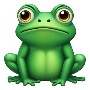 Thinking frog  sticker