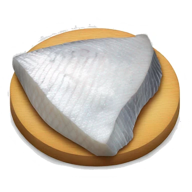 white fish steak with the silver skin sticker