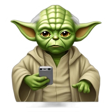 Maître Yoda au téléphone sticker