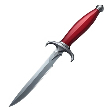 Dark red dagger sticker
