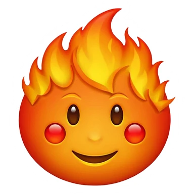fire emoji in iphone styleFIRE EMOJI sticker