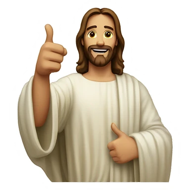 Jesus Christ Thumb up sticker