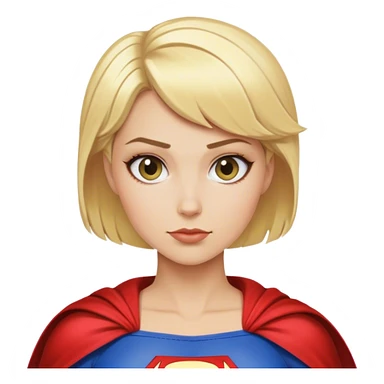 Short hair blonde woman superhero  sticker