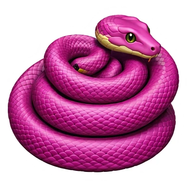 snake in pink sticker