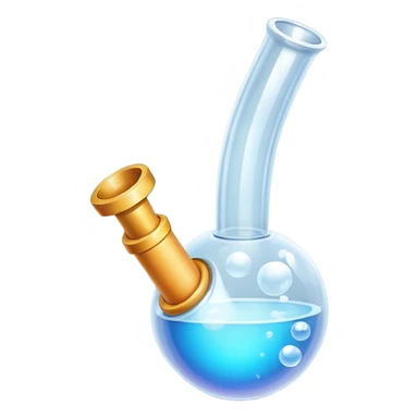 Bubble pipe made of quartz sticker