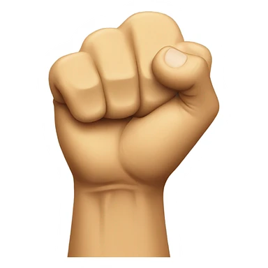 trump holding fist in air sticker