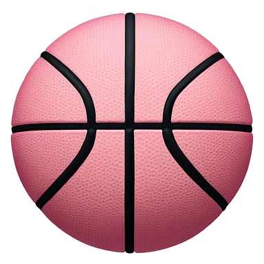 Pink basketball sticker