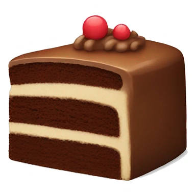 Brown cake sticker