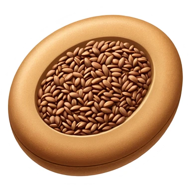 Заново- семена льна горсткой  sticker