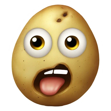 a shocked potato sticker