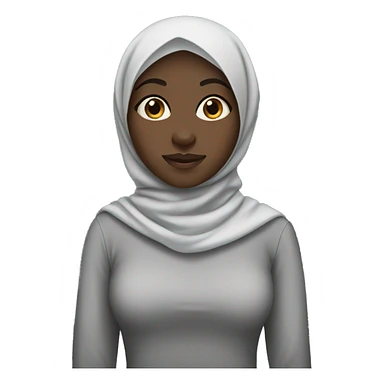 Black girl in hijab sticker