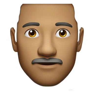 Man with one finger on his nose sticker