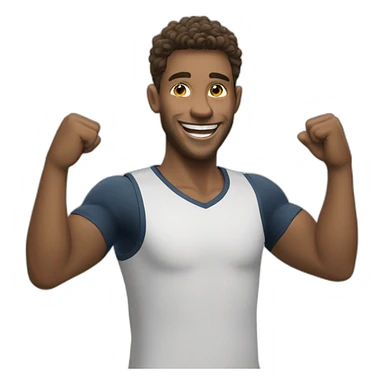 happy sportsman sticker