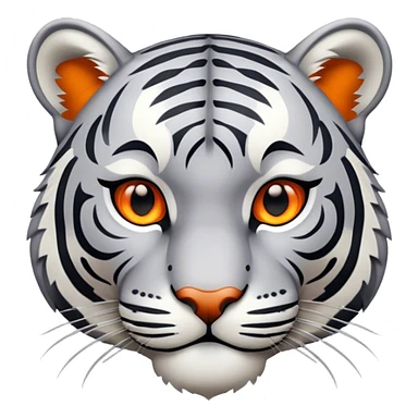 gray tiger sticker