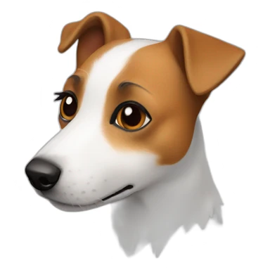 Jack Russell terrier volador sticker