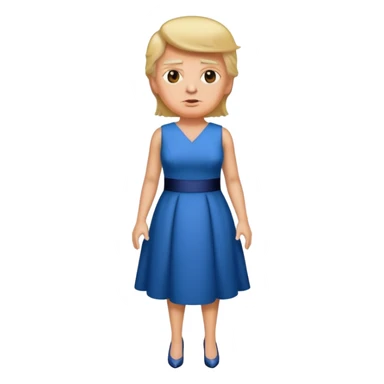 Donald Trump in a dress sticker