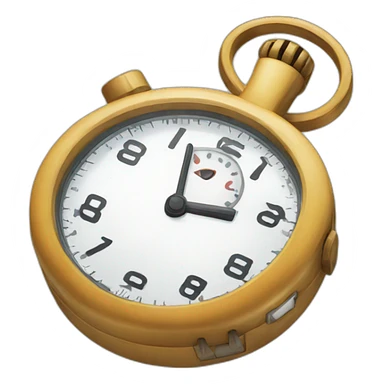 Stop watch anime sticker