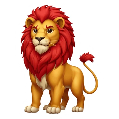 red lion sticker