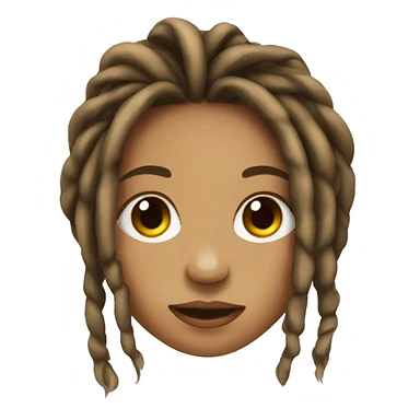 Girl with dreads sticker