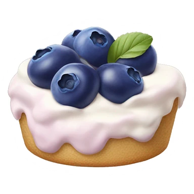 Blueberry cream sticker