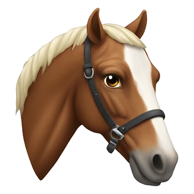 Man with horse head sticker