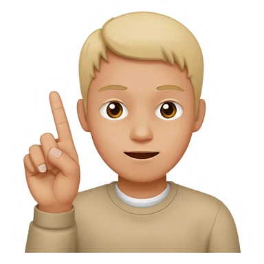 Mischievous with 2 middle fingers sticker