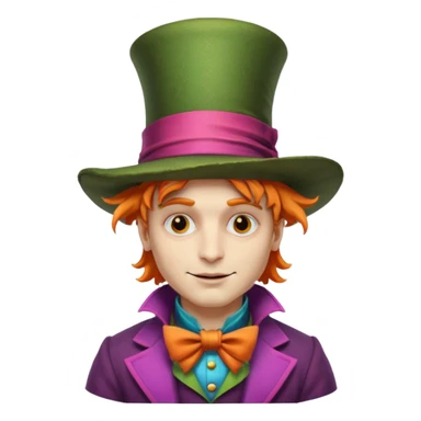 Mad Hatter from Alice in Wonderland movie sticker