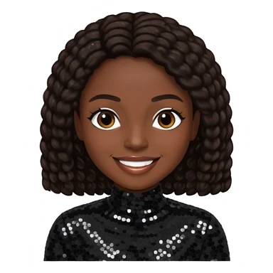 K-Ci from Jodeci/K-Ci & JoJo with dark brown, black sequin outfit sticker