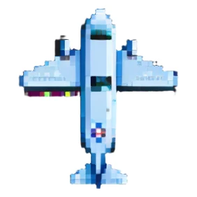 car with a plane sticker