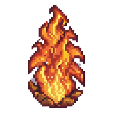 fire covering the entire screen sticker