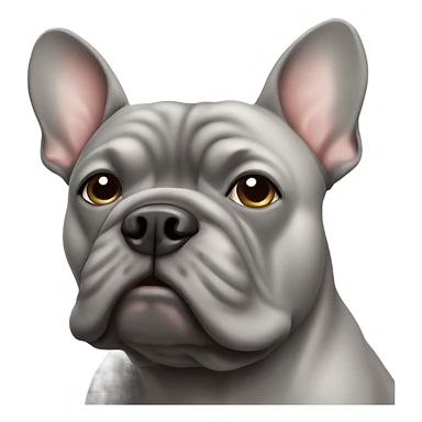 Grey French bull dog sticker