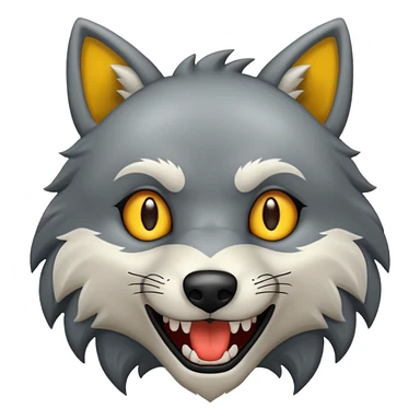 Tráeme una imagen de un lobo enojado sticker