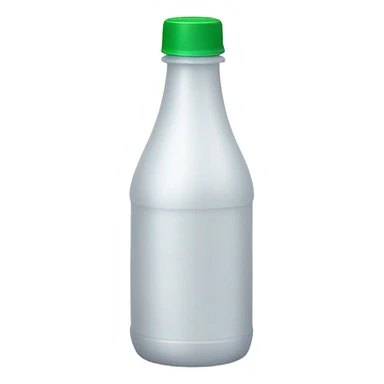 Plastic White bottle sticker