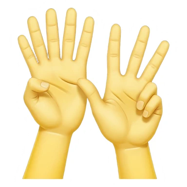 Yvl handsign yellow  sticker