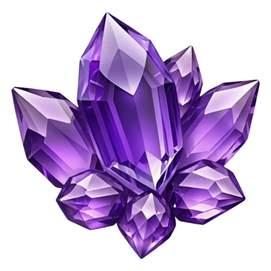 Amethyst cluster sticker