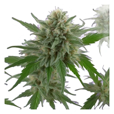 Purple marijuana sticker