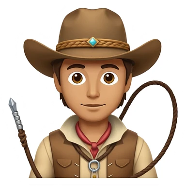 cowboy with lasso sticker
