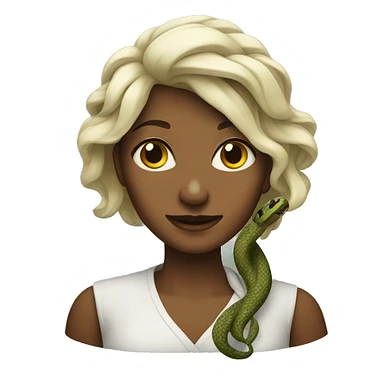 Woman snake sticker