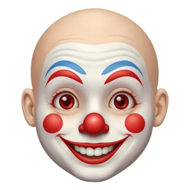 Clown bald  sticker