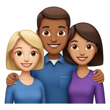 DOS MUJERES Y UN HOMBRE sticker