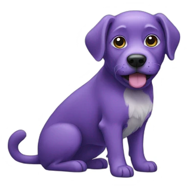 purple-dog sticker