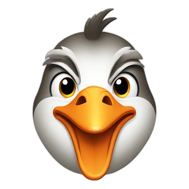 Angry goose sticker