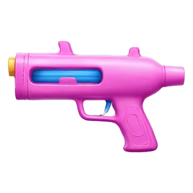 pink water gun sticker