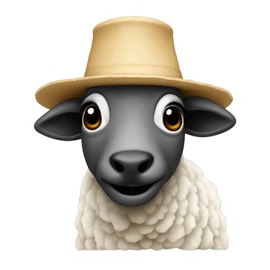Schaap met hoge hoed en goochelstok sticker