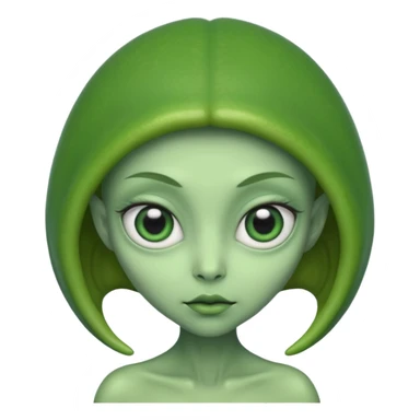 Women alien  sticker