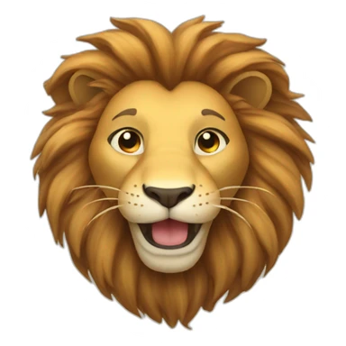 happy lion sticker